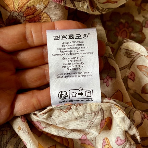 Sezane Chlo Shirt Jardin Céleste , Size 36 - Picture 9 of 9